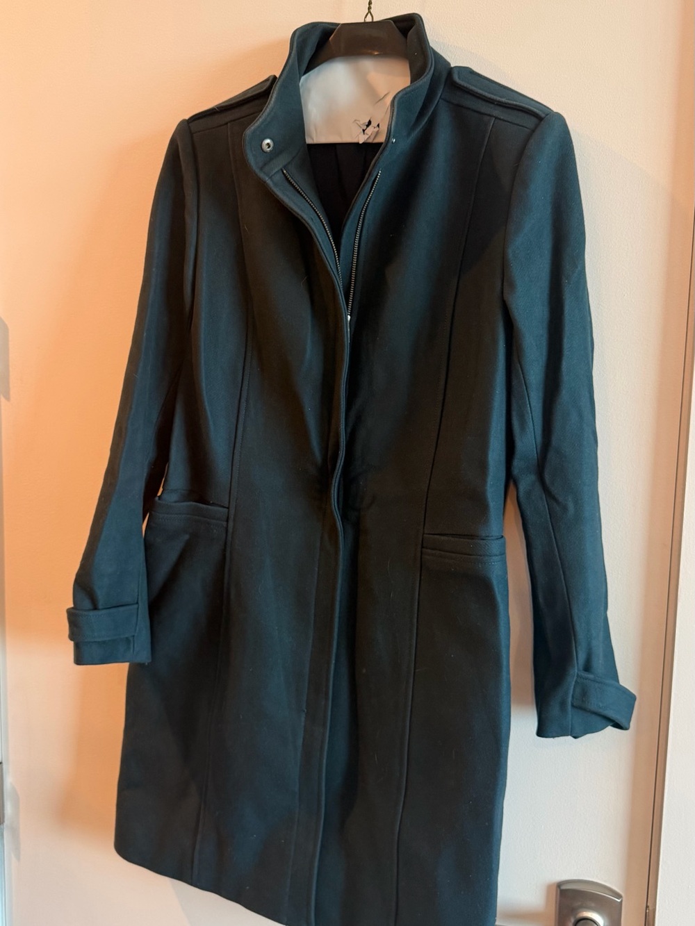 Theory Women's Dark Teal Trench Coat